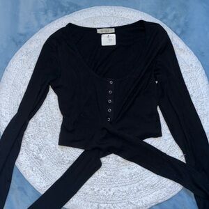 New w/Tags ILLA ILLA Button-down Shirt with Tie Bow — Size S